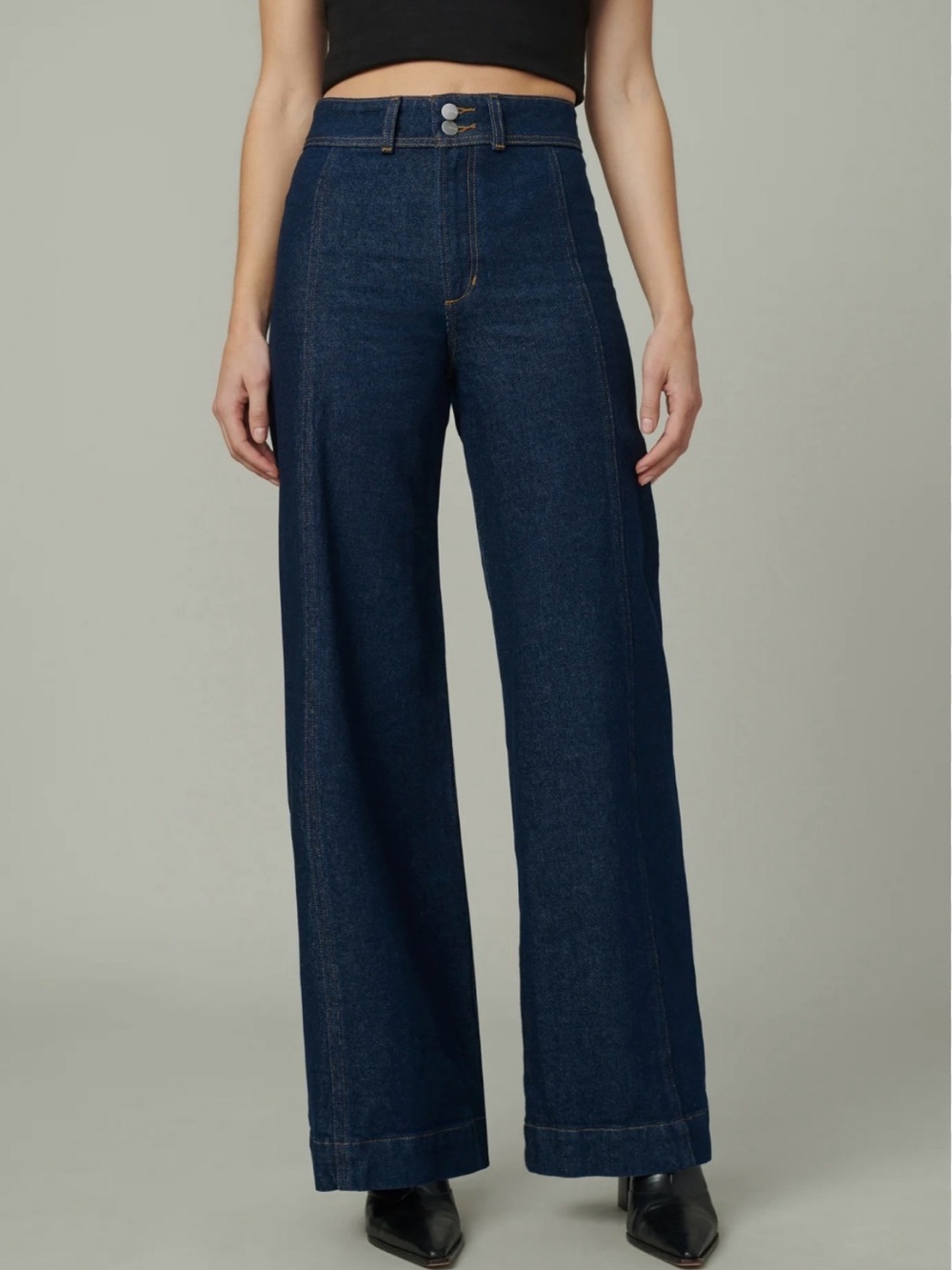 Joe's Jeans The Seamed Wide Leg Trouser Jeans in Rinse size 27 New with tags